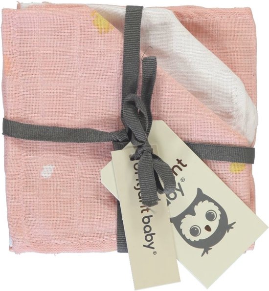 Briljant Baby - Monddoek Sunny Pink - 3 Stuks van Briljant