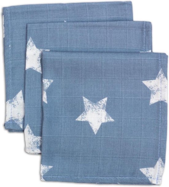 Briljant Baby Robin Silver Blue Hydrofiel Monddoekjes 3 Stuks van Briljant