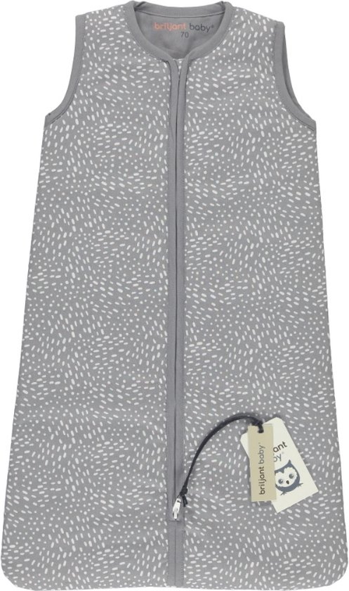Briljant Baby Winterslaapzak Baby Minimal - Grijs - Maat 70 - Baby Winter Slaapzak van Briljant