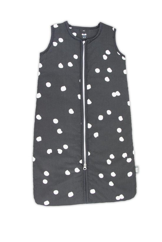 Briljant Baby Winterslaapzak Baby - Spots Iron - Antraciet - Maat 70 - Baby Winter Slaapzak van Briljant