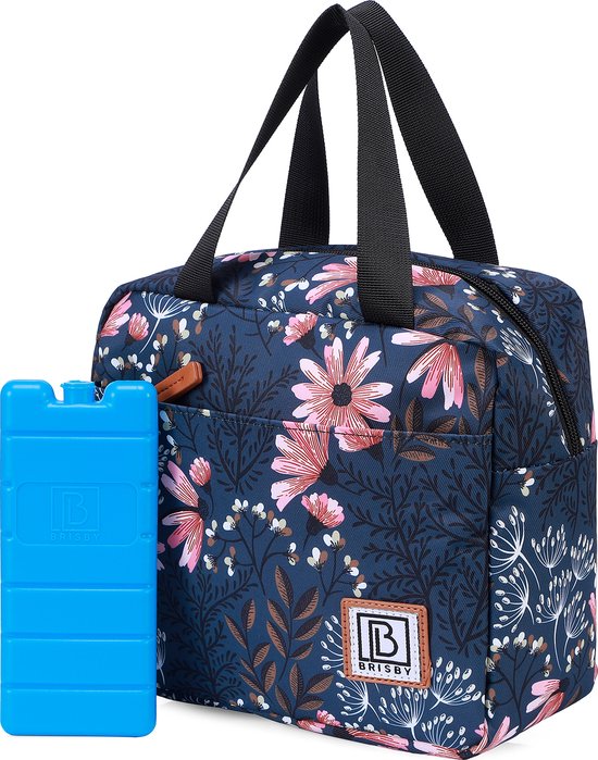 Brisby 4 Laags Geïsoleerde Koeltas - Lunchtas - Kolftas 4 liter - Japanse bloem van Brisby