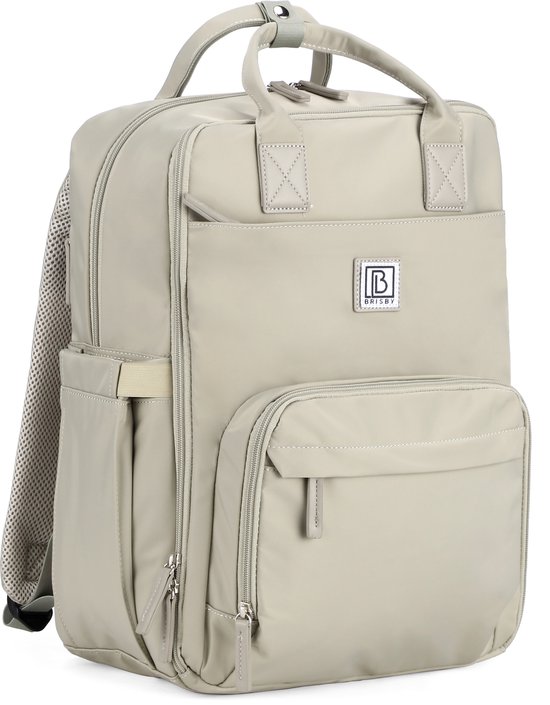 Brisby slijtvaste Luiertas – verzorgingstas – met buggymontage - BLUISHGREY