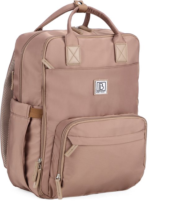 Brisby slijtvaste Luiertas – verzorgingstas – met buggymontage - Rose Gold