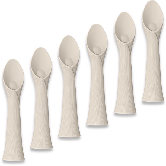 Broemba Baby Lepel met Zuignap - 100% Siliconen Lepel - Baby Lepel Zelf Eten - Kinderbestek - 6 stuks van Broemba