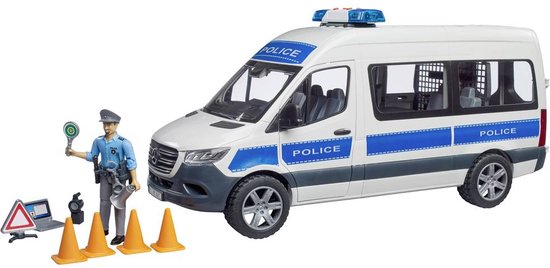 bruder Mercedes Benz Sprinter politiehulpvoertuig Kant-en-klaar model Hulpdienstvoertuig (model) van BRUDER