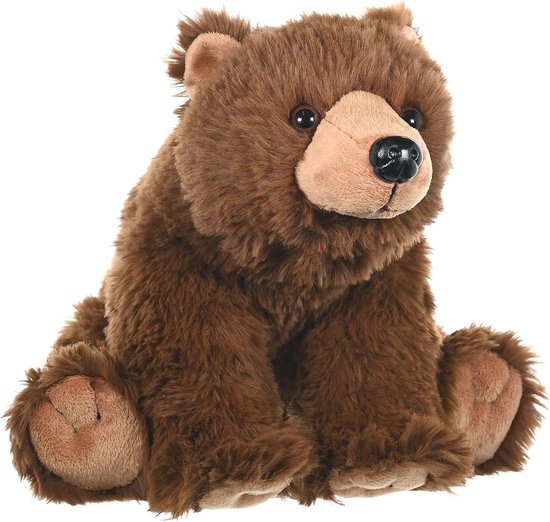 Bruine Beer Knuffel - Pluche Dier - Knuffelen en Spelen - Realistisch Ontwerp - 30 cm - Bruin