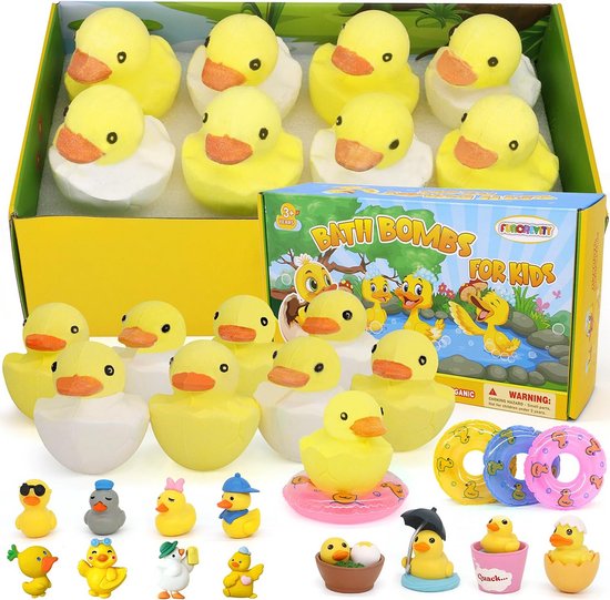 Bruisballen voor Kinderen met Verrassing Speelgoed van Binnen, Cadeauset voor Jongens en Meisjes