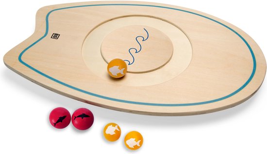 Bs Toys Buitenspeelgoed Balansspel Surfbord - 50 Cm - Speelgoed Hout - Balansspeelgoed - evenwichtsspel - Cadeau kind van BS Toys