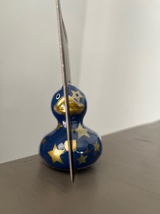 BUD Luxury Mini Duck GOLD STAR MAGIC DUCK - Koningsblauw Badeendje met gouden sterren van Budduck.com : Werelds meest lieve en gespaarde badeendmerk voor jong en oud van BUD