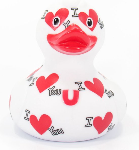 BudDuck Luxury Badeendje - I Love You Duck -Badspeelgoed van BudDuck
