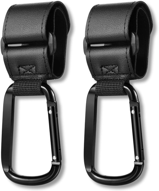 Buggy Clips voor Kinderwagens - 2 Stuks Haken voor Boodschappentassen en Lunchtassen van Merkloos