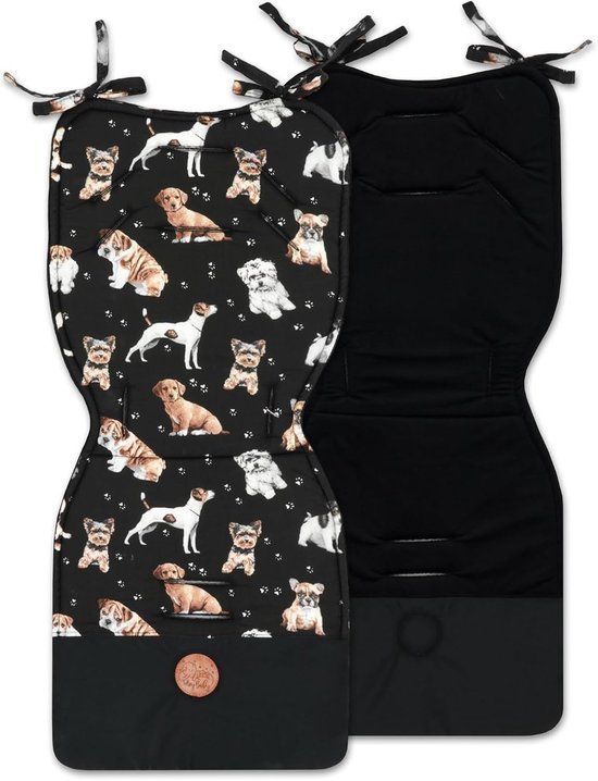 Buggy-inlegkussen universeel - Zacht en ademend - Verkleiner voor kinderstoel en buggy - Comfortabel voor je hond - ShopVlot