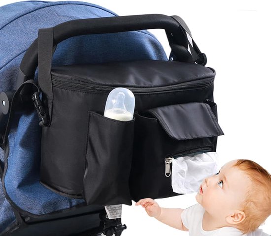 Buggy Organizer voor kinderwagens, Buggy Kinderwagentas Organizer, Kinderwagentas Organizer Tas, Waterdichte Kinderwagentas, Baby Schouderriem Organizer Tas, voor Speelgoed, luiers. van MOONRAKER