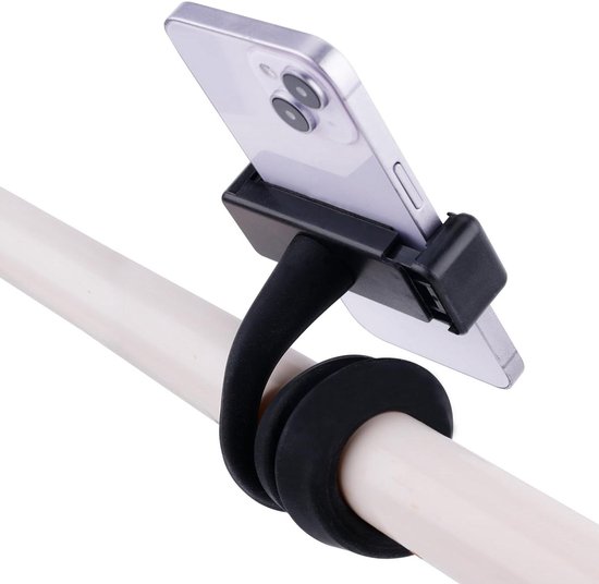 Buggy Telefoonhouder - Flexibele Mobiele Telefoonhouder voor Buggy met Antislip Handgreep - Handig voor Buggy en Loopband van Merkloos