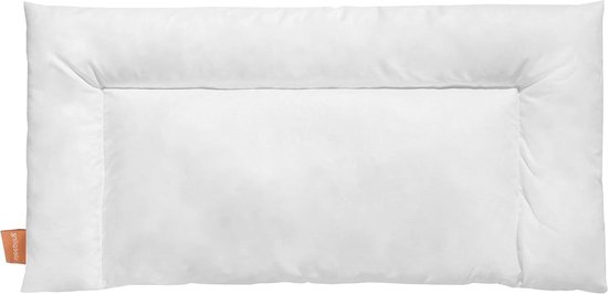 Buikslaper Kussen - Hoofdkussen Plat - Zacht Slapen - Wasbaar op 60 graden - 40 x 80 cm - Wit