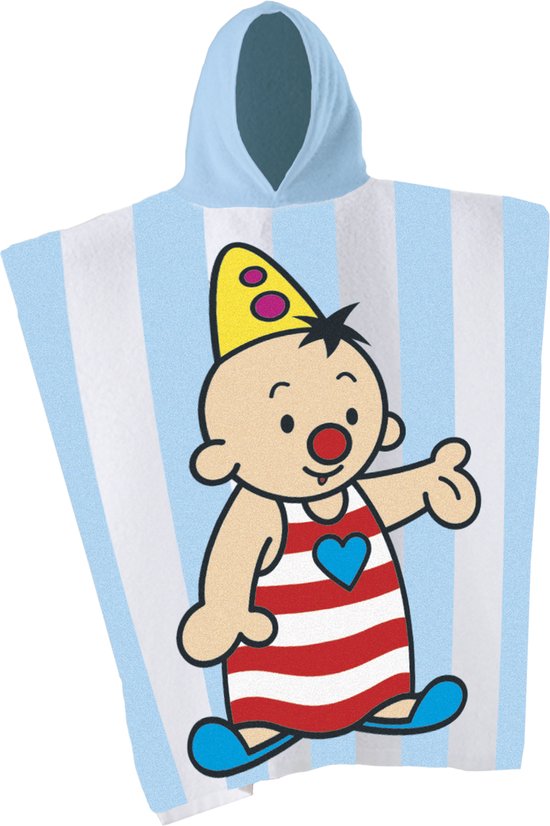 Bumba badponcho - poncho met Bumba & Bumbalu (50x115 cm) - 100% katoen van Bumba