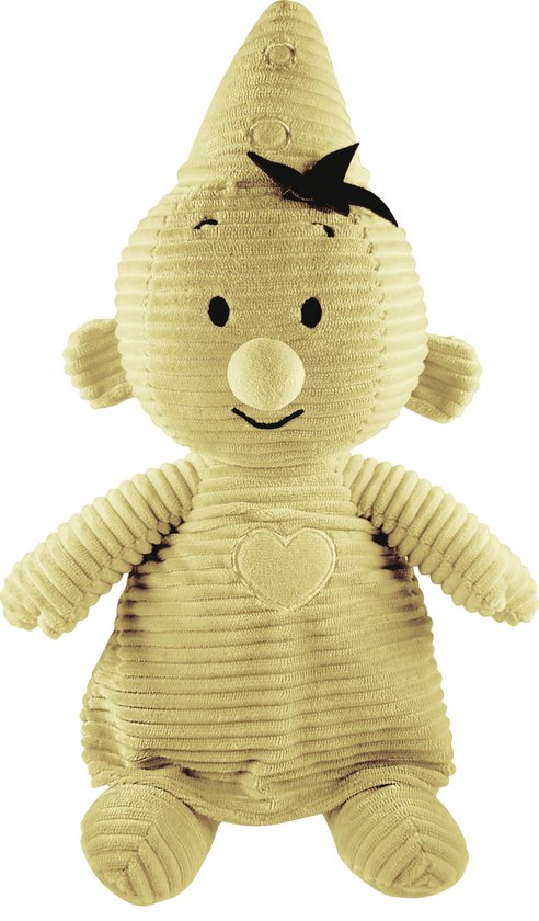 Bumba Corduroy Knuffel - Bumba zachte gele Corduroy pluche knuffel - 35 cm van Bumba