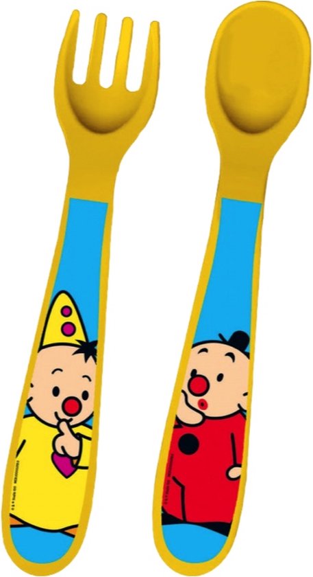 Bumba kinderservies - bestekset - vork en lepel van Bumba