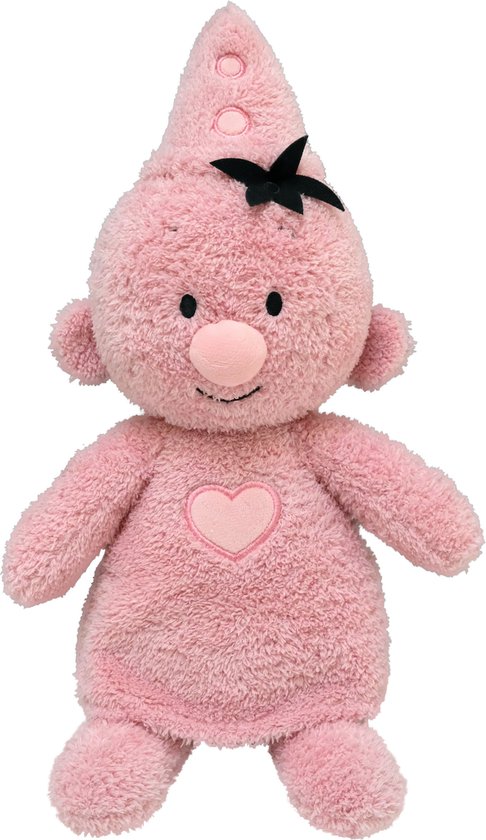 Bumba - Knuffel - Fluffy pluche 35 cm roze van Bumba