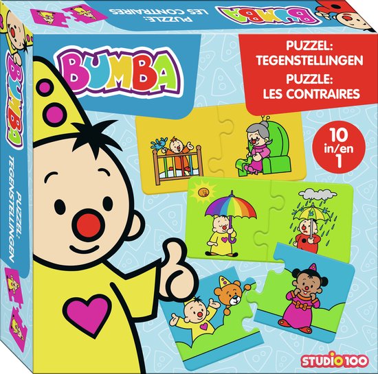 Bumba puzzel 10 in 1 - tegenstellingen - 10 puzzels van 2 stuks van Bumba
