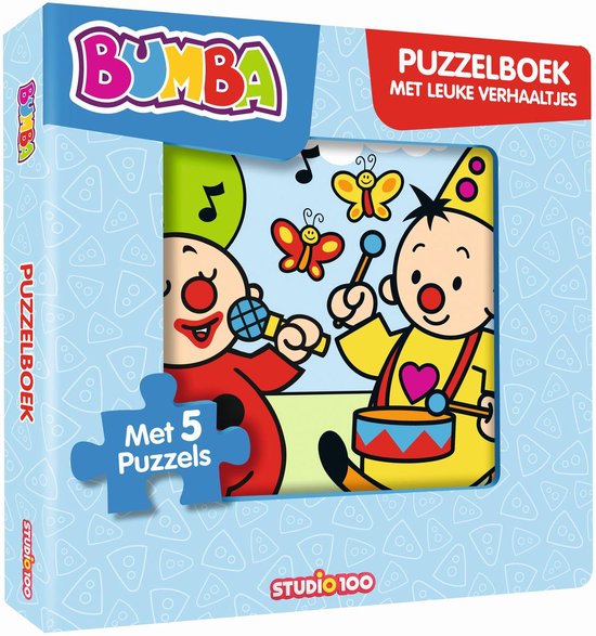Bumba puzzelboek met leuke verhaaltjes - met 5 puzzels van Bumba