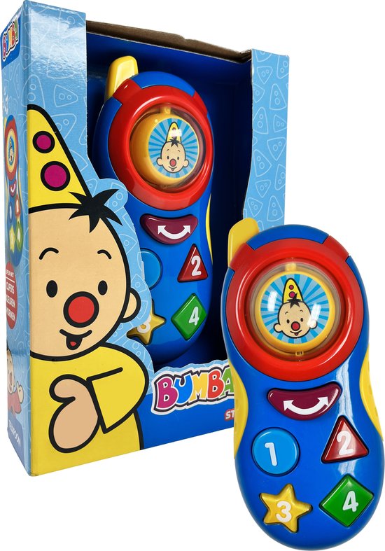 Bumba speelgoedtelefoon- spelen met cijfers, kleuren en vormen van Bumba