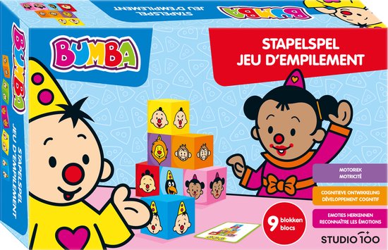 Bumba - Spel - Stapelspel met blokken - Leer emoties kennen van Bumba