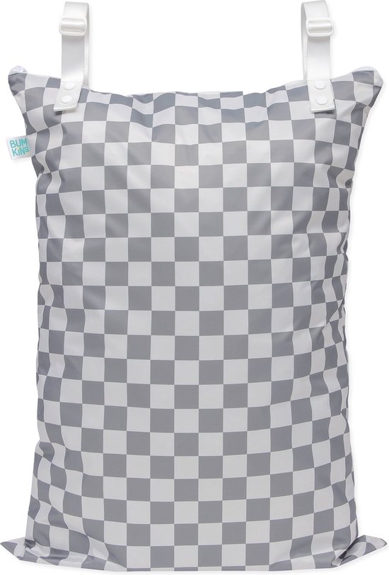 Bumkins - Extra Large Wetbag - Charcoal Check van Bumkins