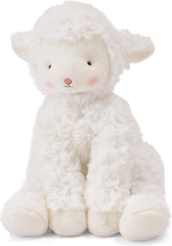 Bunnies By The Bay Kiddo het Lammetje Knuffel - Knuffeldier - Geborduurde details - Lammetje - 33 cm - Wit van Bunnies By The Bay