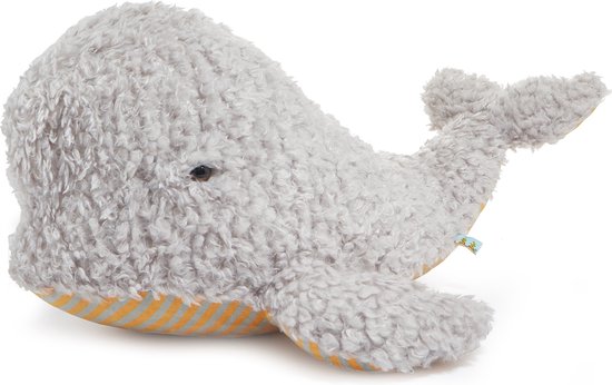 Bunnies By The Bay - knuffel - Beloega Walvis - 55 cm - grijs van Bunnies By The Bay