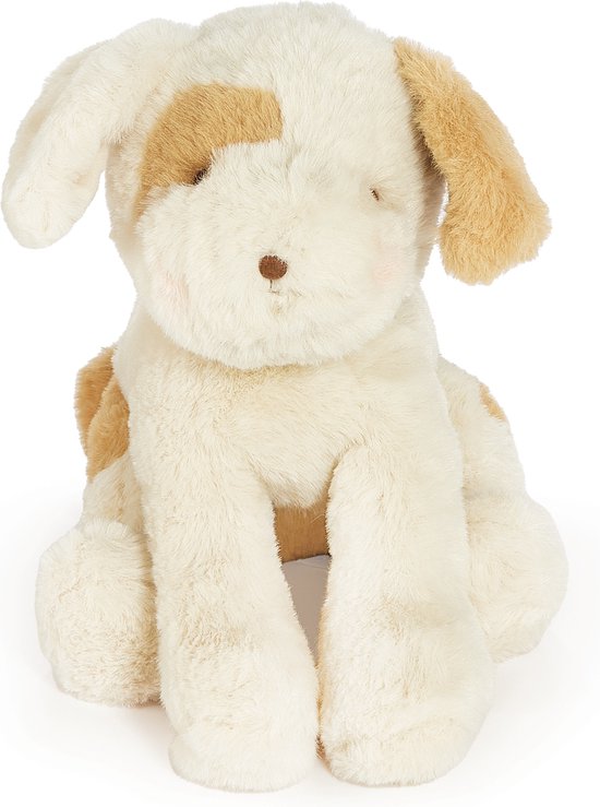 Bunnies By The Bay Skipit de Hond Knuffel - Knuffeldier - Geborduurde details - Polyester - 30 cm - Wit van Bunnies By The Bay