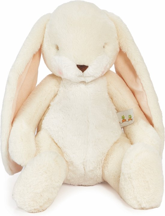 Bunnies By The Bay Sweet Nibble - Knuffeldier - Geborduurde details - Konijn - Polyester - L - 37 cm - Zand van Bunnies By The Bay
