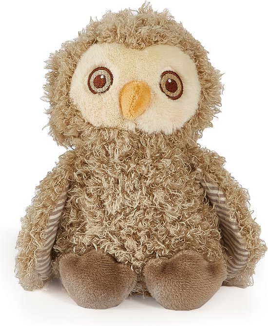 Bunnies By The Bay Uil Knuffel - Knuffeldier - Blink de Uil - Geborduurde details - 20 cm - Bruin van Bunnies By The Bay