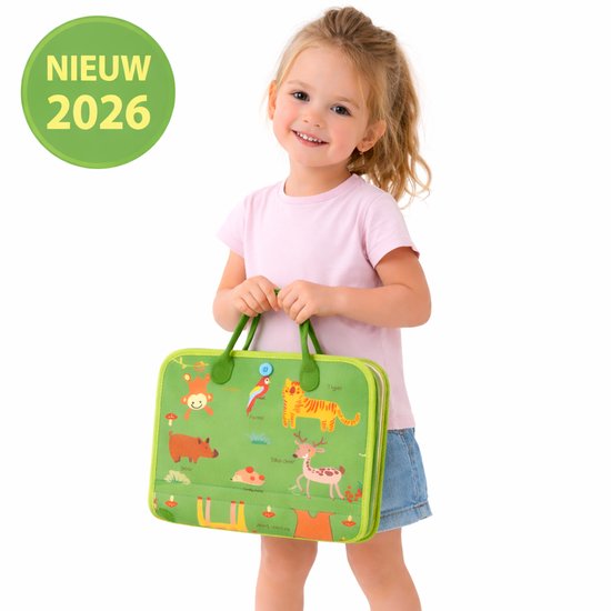 Busy Board Activiteitenboek voor Kinderen - Educatief Vilt Boek - Motoriek - Kleuren & Vormen - Schermvrij Speelgoed - Voor Thuis & Onderweg van Merkloos