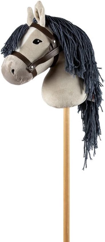 By Astrup Hobby Horse Grijs - Hobby Horse - Stokpaard - Stokpaardje - Stokpaardjes - Paarden Spullen - Speelgoed Meisje - Paarden Speelgoed Meisjes - Hobbyhorse - Paarden Cadeaus - Grijs van Merkloos