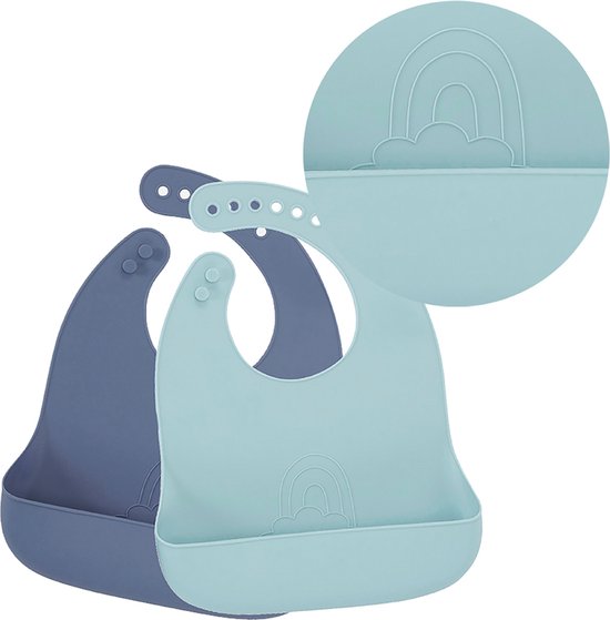 By Lille Vilde - Slabben - Rainbow - Dusk - Sky - 2 Stuk - Siliconen van By Lille Vilde