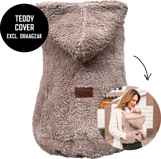 Bykay - Draagdoeken - Cover - Teddy Taupe - Winter edition van $