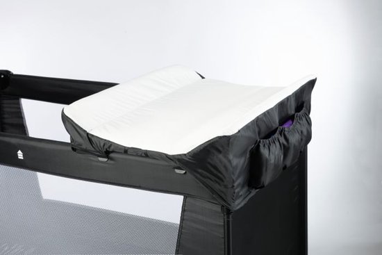 Cabino Campingbed Xtra Care Set Zwart van Cabino