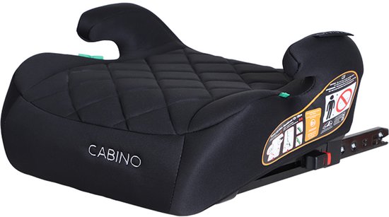 Cabino Zitverhoger / Booster met Isofix - Zwart van Merkloos