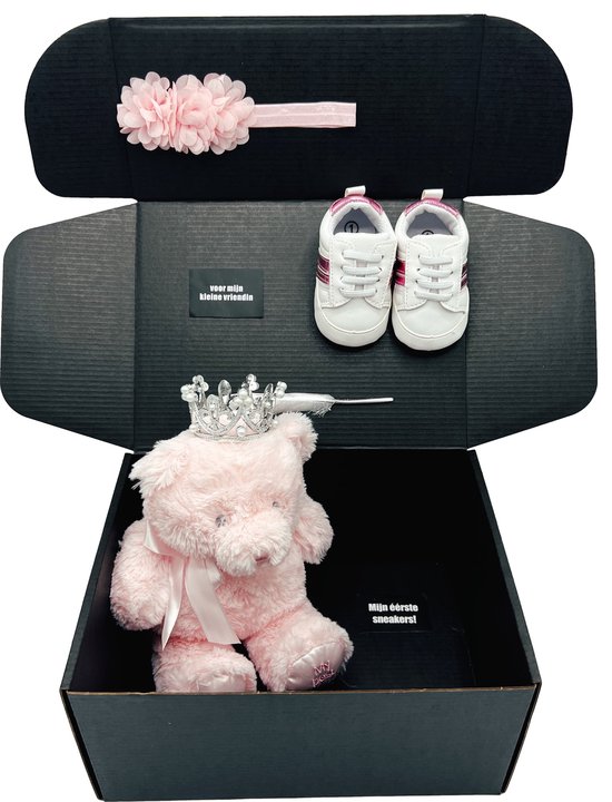 Cadeau meisje - dreumes - kraamcadeau - teddybeer - kan ook rechtstreeks als cadeau worden verstuurd van Cadeau.