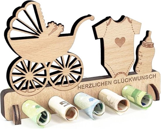 Cadeau voor geboorte jongen en meisje - origineel geldgeschenk voor kinderen van Merkloos