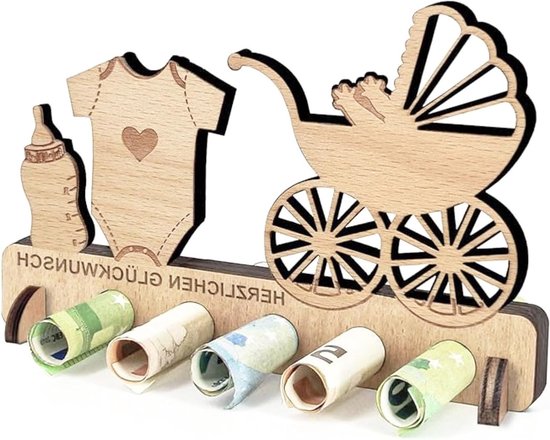 Cadeau voor geboorte jongens en meisjes, originele geldcadeaus, ideeën voor kinderfeestjes en geschenken voor vrienden en familie