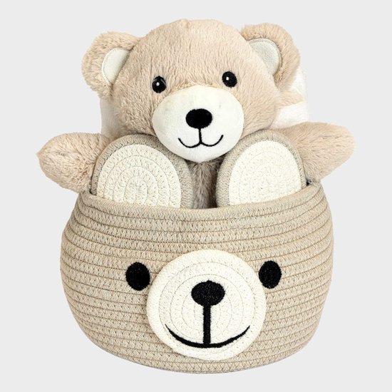 Cadeaumand Beer 25 cm – Gift Basket 90 x 75 cm – Dieren Thema – Cadeau Mand – Decoratieve Geschenkmand