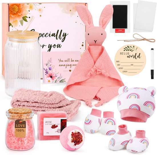 Cadeauset Kraamcadeau voor Nieuwe Ouders – Essentiële Zwangerschap en Baby Musthaves