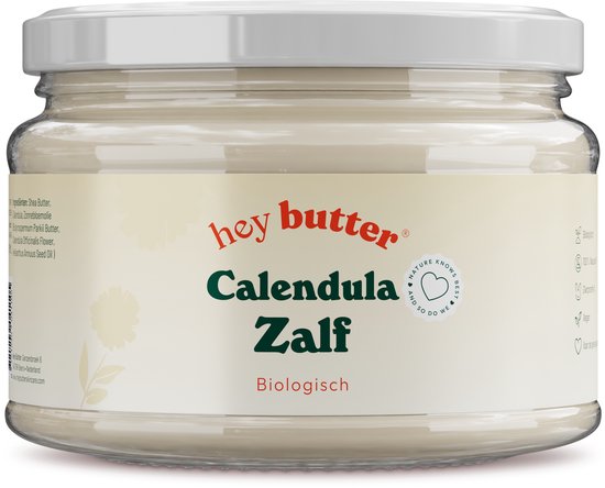 Calendula Zalf (100% Biologisch & Natuurlijk) – 250ml Glazen Pot – Verzacht & Beschermt de Huid – Ook als Luierzalf & Tepelzalf (Zonder Alcohol) van Edora Products