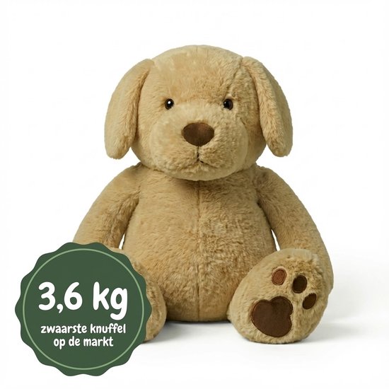 Calming Paws® - Verzwaringsknuffel - 3.6 kg - Verzwaarde Knuffel - Verzwaringsknuffel Volwassenen en Kinderen - Weighted Stuffed Animal - Zware Knuffel - Hond van Merkloos