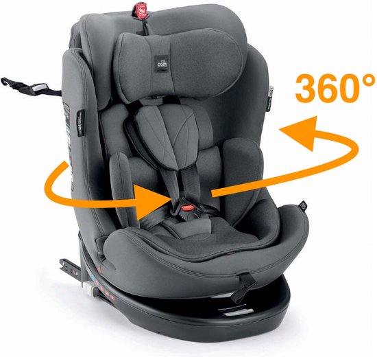 Cam Autostoel Tour I-size - Antracite - 360° draaibaar - 40-150cm/0-36kg van CAM