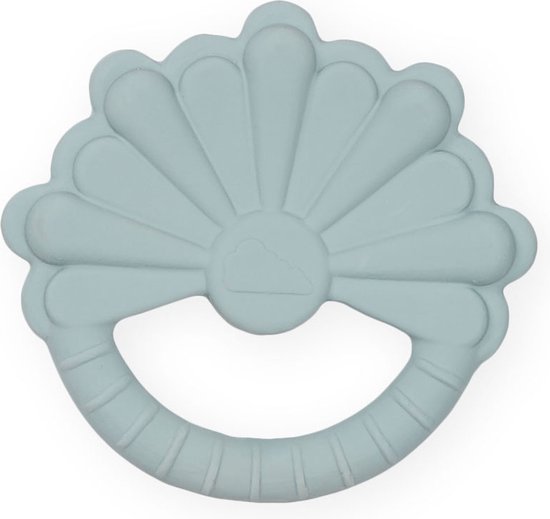 Cam cam- bijtring- natuurlijk- veilig- bloem- petrol van Cam Cam