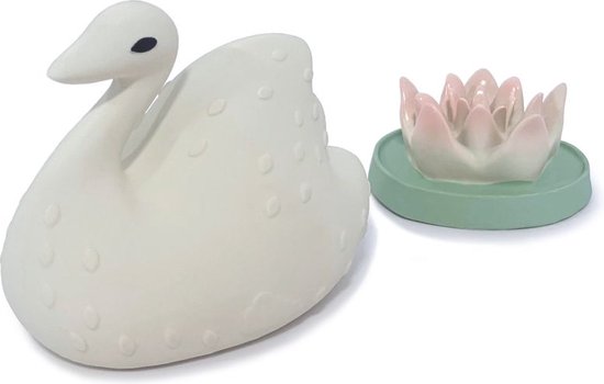 Cam Cam Copenhagen - Bad speeltje zwaan met waterlelie - Badspeeltje van Cam Cam Copenhagen