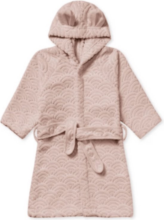 Cam Cam Copenhagen - Badjas Met Oortjes 1-2 Jaar - Badjassen - Dusty Rose van Cam Cam Copenhagen